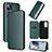 Leather Case Stands Flip Cover Holder L01Z for Xiaomi Mi 12T 5G Green