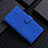 Leather Case Stands Flip Cover Holder L01Z for Xiaomi POCO C3 Blue
