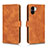 Leather Case Stands Flip Cover Holder L01Z for Xiaomi Poco C51 Brown