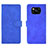 Leather Case Stands Flip Cover Holder L01Z for Xiaomi Poco X3 NFC Blue