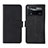 Leather Case Stands Flip Cover Holder L01Z for Xiaomi Poco X4 Pro 5G Black