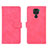 Leather Case Stands Flip Cover Holder L01Z for Xiaomi Redmi 10X 4G Hot Pink