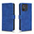 Leather Case Stands Flip Cover Holder L01Z for Xiaomi Redmi 12C 4G Blue