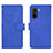 Leather Case Stands Flip Cover Holder L01Z for Xiaomi Redmi K40 Pro 5G Blue