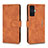 Leather Case Stands Flip Cover Holder L01Z for Xiaomi Redmi K50 Gaming AMG F1 5G Brown