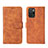 Leather Case Stands Flip Cover Holder L01Z for Xiaomi Redmi Note 10 Pro 5G Brown