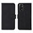 Leather Case Stands Flip Cover Holder L01Z for Xiaomi Redmi Note 11 4G (2022) Black