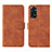 Leather Case Stands Flip Cover Holder L01Z for Xiaomi Redmi Note 11 4G (2022) Brown