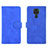 Leather Case Stands Flip Cover Holder L01Z for Xiaomi Redmi Note 9 Blue