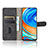 Leather Case Stands Flip Cover Holder L01Z for Xiaomi Redmi Note 9 Pro