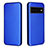 Leather Case Stands Flip Cover Holder L02Z for Google Pixel 6 Pro 5G Blue