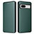 Leather Case Stands Flip Cover Holder L02Z for Google Pixel 7a 5G Green