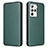 Leather Case Stands Flip Cover Holder L02Z for HTC U23 5G Green