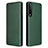 Leather Case Stands Flip Cover Holder L02Z for LG Stylo 7 Green