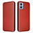 Leather Case Stands Flip Cover Holder L02Z for Motorola Moto E22