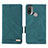 Leather Case Stands Flip Cover Holder L02Z for Motorola Moto E30 Green