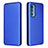 Leather Case Stands Flip Cover Holder L02Z for Motorola Moto Edge 20 Pro 5G Blue