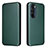 Leather Case Stands Flip Cover Holder L02Z for Motorola Moto Edge 30 Pro 5G Green