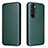 Leather Case Stands Flip Cover Holder L02Z for Motorola Moto Edge X30 5G Green