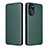 Leather Case Stands Flip Cover Holder L02Z for Motorola Moto G 5G (2022) Green