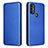 Leather Case Stands Flip Cover Holder L02Z for Motorola Moto G Play (2023) Blue