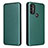 Leather Case Stands Flip Cover Holder L02Z for Motorola Moto G Play (2023) Green