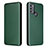 Leather Case Stands Flip Cover Holder L02Z for Motorola Moto G50 Green