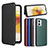 Leather Case Stands Flip Cover Holder L02Z for Motorola Moto G53 5G