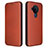 Leather Case Stands Flip Cover Holder L02Z for Nokia 5.4 Brown