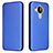 Leather Case Stands Flip Cover Holder L02Z for Nokia 7.3 Blue