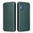 Leather Case Stands Flip Cover Holder L02Z for Nokia C02 Green