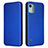 Leather Case Stands Flip Cover Holder L02Z for Nokia C12 Plus Blue