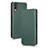 Leather Case Stands Flip Cover Holder L02Z for Nokia C210 Green