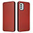 Leather Case Stands Flip Cover Holder L02Z for Nokia G60 5G Brown