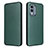 Leather Case Stands Flip Cover Holder L02Z for Nokia X30 5G Green