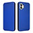 Leather Case Stands Flip Cover Holder L02Z for Nothing Phone 2 Blue