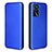 Leather Case Stands Flip Cover Holder L02Z for Oppo A16 Blue