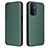 Leather Case Stands Flip Cover Holder L02Z for Oppo A54 5G Green