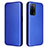 Leather Case Stands Flip Cover Holder L02Z for Oppo A55 5G Blue