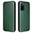 Leather Case Stands Flip Cover Holder L02Z for Oppo A55 5G Green