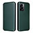 Leather Case Stands Flip Cover Holder L02Z for Oppo A77 5G Green