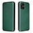 Leather Case Stands Flip Cover Holder L02Z for Oppo Find X3 5G Green