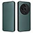 Leather Case Stands Flip Cover Holder L02Z for Oppo Find X7 5G Green