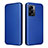 Leather Case Stands Flip Cover Holder L02Z for Oppo K10 5G India Blue