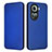 Leather Case Stands Flip Cover Holder L02Z for Oppo Reno11 5G Blue