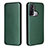 Leather Case Stands Flip Cover Holder L02Z for Oppo Reno5 A Green