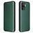 Leather Case Stands Flip Cover Holder L02Z for Oppo Reno5 F Green