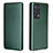 Leather Case Stands Flip Cover Holder L02Z for Oppo Reno6 Pro 5G Green