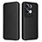 Leather Case Stands Flip Cover Holder L02Z for Oppo Reno9 Pro+ Plus 5G Black