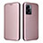 Leather Case Stands Flip Cover Holder L02Z for Realme Q5i 5G Rose Gold